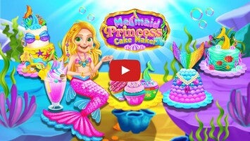 Gameplay video of Mermaid Glitter Cake Maker 1