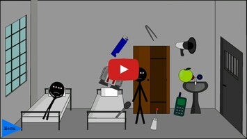Gameplay video of Stickman escape madhouse 1