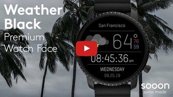 Vidéo au sujet deWeather Black Watch Face1