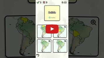 Video gameplay Countries of South America Quiz 1