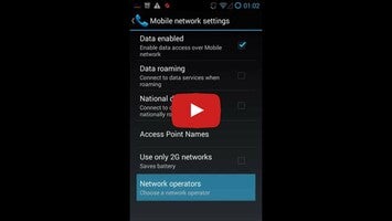 Video about Network operators shortcut 1