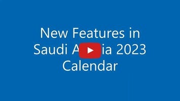 Saudi Arabia Calendar 1와 관련된 동영상