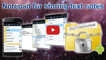 Videoclip despre MyTreeNotes - Notepad (with folders) 1