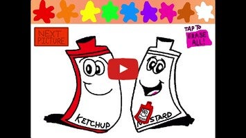 Vídeo de gameplay de Ketchup And Mustard Coloring Station 1