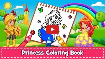 طريقة لعب الفيديو الخاصة ب Princess Coloring Book Games1