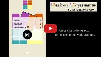 วิดีโอการเล่นเกมของ Ruby Square: puzzle game 1