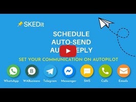 วิดีโอเกี่ยวกับ SKEDit: Auto send WA & SMS 1