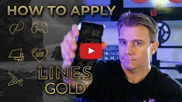 Video about Lines Gold - Icon Pack 1