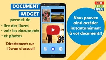 Vidéo au sujet deDocument Widget View PDF JPG EPUB on home screen1