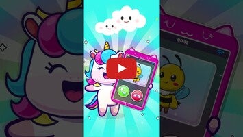 طريقة لعب الفيديو الخاصة ب Kids Baby Unicorn Phone Game1