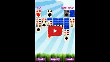 Video gameplay Solitaire Game 1