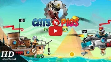 Gameplay video of Cats vs Pigs: Battle Arena 1