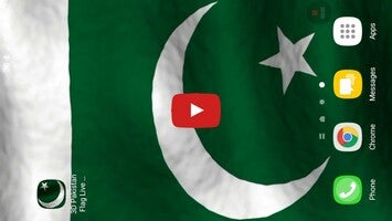 Vídeo de 3D Pakistan Flag Live Wallpaper 1