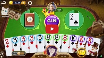 Video gameplay Gin Rummy 1