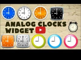 Vídeo de Analog clocks widget – simple 1