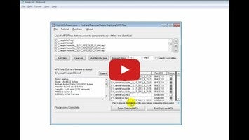 Find and remove/delete duplicate mp3 files Software 1 के बारे में वीडियो