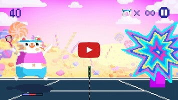 Gameplay video of Candy Cat Tennis – 8-bit bash 1