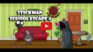 Vídeo de gameplay de Stickman school escape 4 1