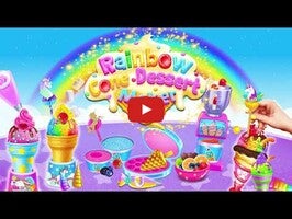วิดีโอการเล่นเกมของ Rainbow Cone Dessert Maker 1