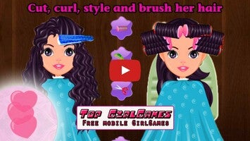 Gameplay video of First Day Hair Salon 1