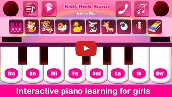 วิดีโอการเล่นเกมของ Kids Pink Piano Music & Songs 1