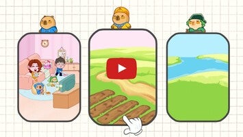 Vídeo-gameplay de Capybara Rush: Draw to home 1