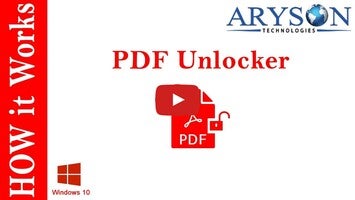 Video about Aryson PDF Unlocker 1