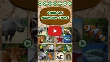วิดีโอการเล่นเกมของ Animals Memory Game 1