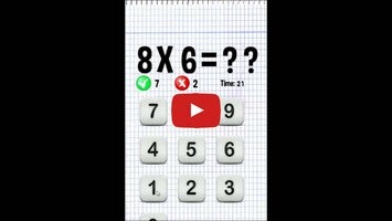 Vídeo-gameplay de tablas de multiplicar primaria 1