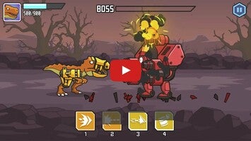 Gameplay video of CyberDino: T-Rex vs Robots 1