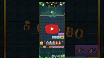 Gameplay video of Block Slide - Wood Jewel 1