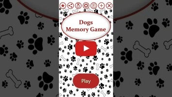 Video gameplay Dogs Memory Game 1