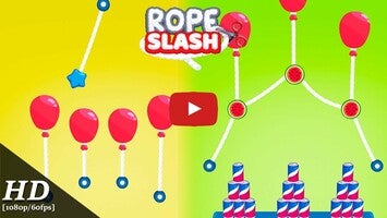 طريقة لعب الفيديو الخاصة ب Rope Slash1