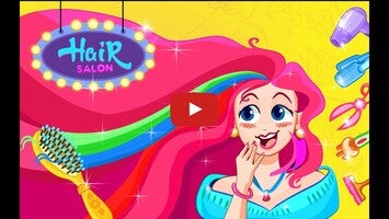 Video gameplay Hair Salon games for girls fun 1