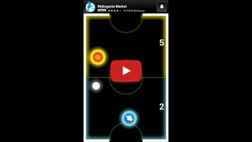 Vídeo de gameplay de Air Hockey Glow 1