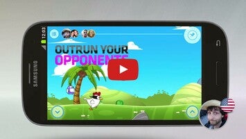 Vídeo de gameplay de Ninja Chicken Multiplayer Race 1
