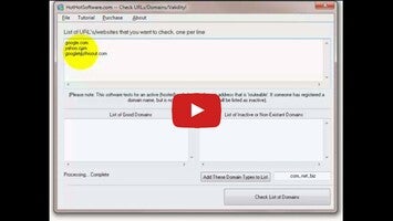Video about Check if URL Exists or Domain Exists Software 1
