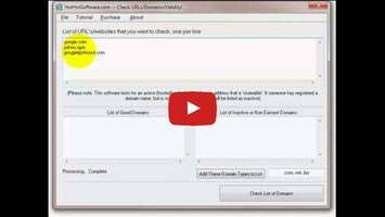 วิดีโอเกี่ยวกับ Check if URL Exists or Domain Exists Software 1