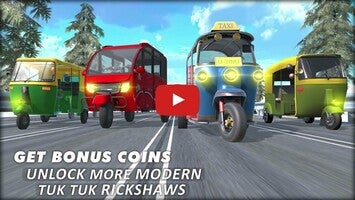 Gameplay video of Tuk Tuk Rickshaw -Traffic Race 1