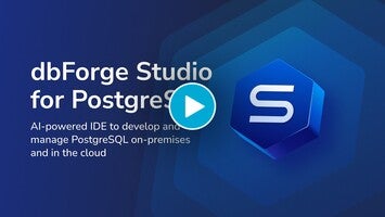 Video about dbForge Studio for PostgreSQL 1