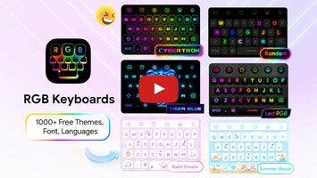 Videoclip despre Neon Led Keyboard: Emoji, Font 1