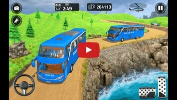 วิดีโอการเล่นเกมของ Police Bus Driving Sim: Off road Transport Duty 1