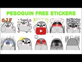 วิดีโอเกี่ยวกับ Pesoguin Stickers 1