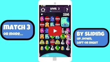 طريقة لعب الفيديو الخاصة ب Chibble 2: Match3 Fun Jelly Aliens Puzzle Game1