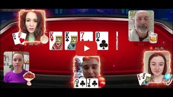 طريقة لعب الفيديو الخاصة ب PokerGaga: Texas Holdem Live1