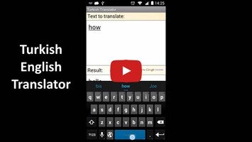 Video über Turkish English Translator 1