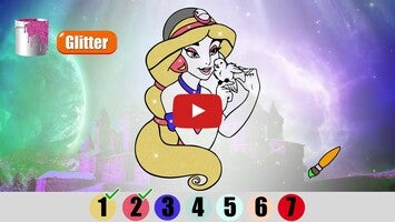 Vídeo sobre Princess Color by Number Book 1