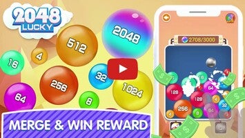 Gameplay video of Lucky 2048 - Win Big Reward 1