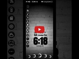 Video about Dark(less) KLWP Theme 1