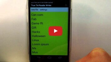 Видео про TXT читатель и писатель 1